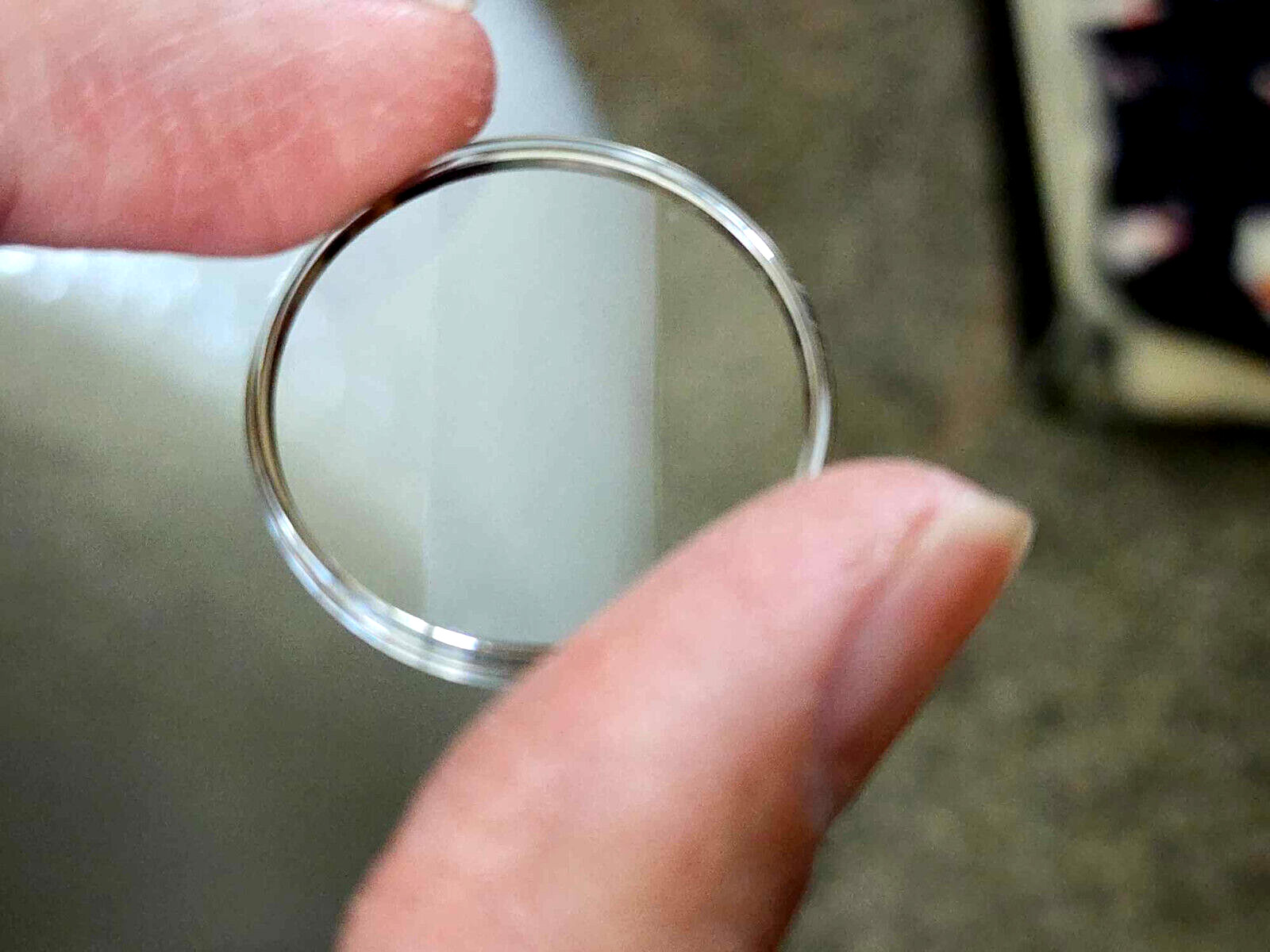 Citizen Seiko 31mm Faceted Plexiglass Crystal With Chrome Tension Ring Model 2.