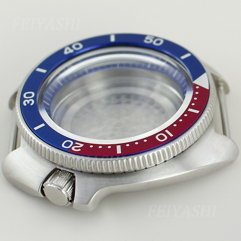 44mm Stainless Watch Case Modify Seiko 6105 Mod Sapphire For Seiko NH34 35 36 38