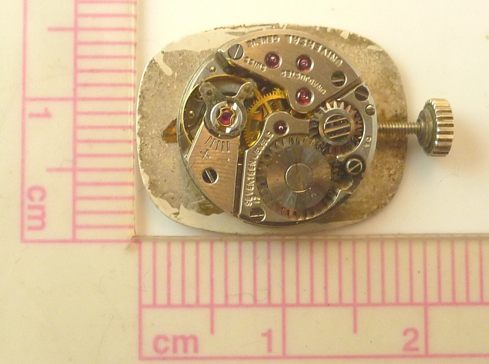 Universal Geneve Wrist Watch Movement – Good Balance – Parts / Repair