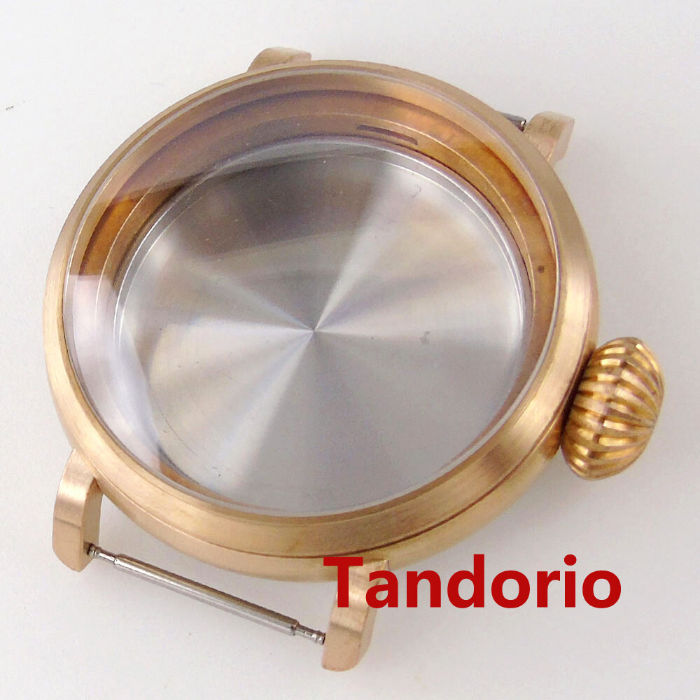 46mm Solid Cusn8 Bronze/Stainless Steel Watch Case fit NH34 NH35 ETA 2824 PT5000