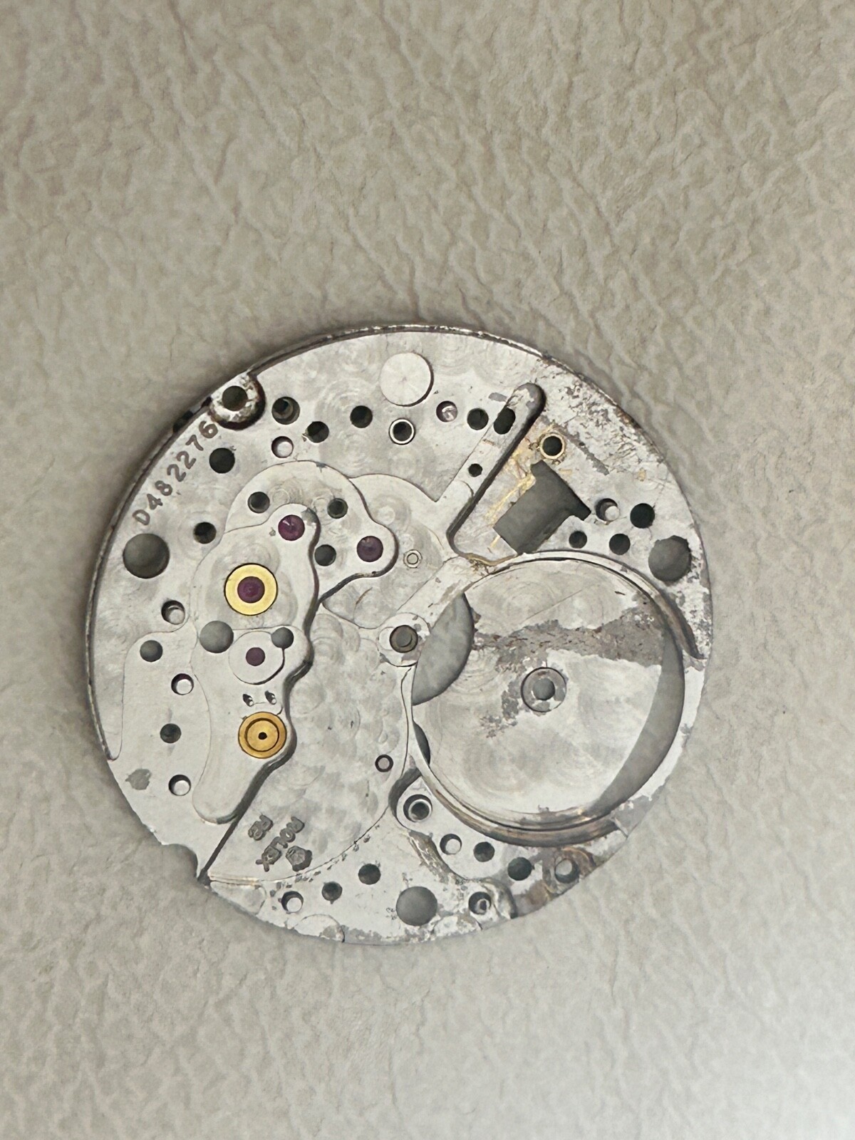 100% Authentic ROLEX 1570 Main Plate with all jewels and used