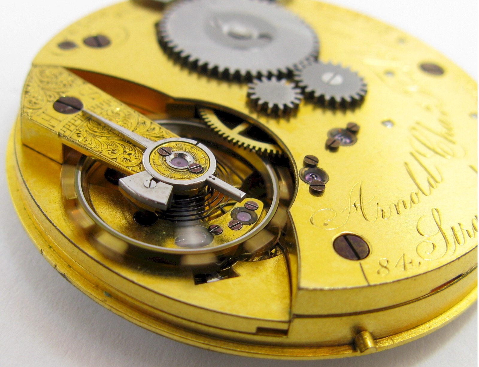 Pocket Watch 9079 Movement Arnold C. Frodsham 84 Strand London fit hunting case