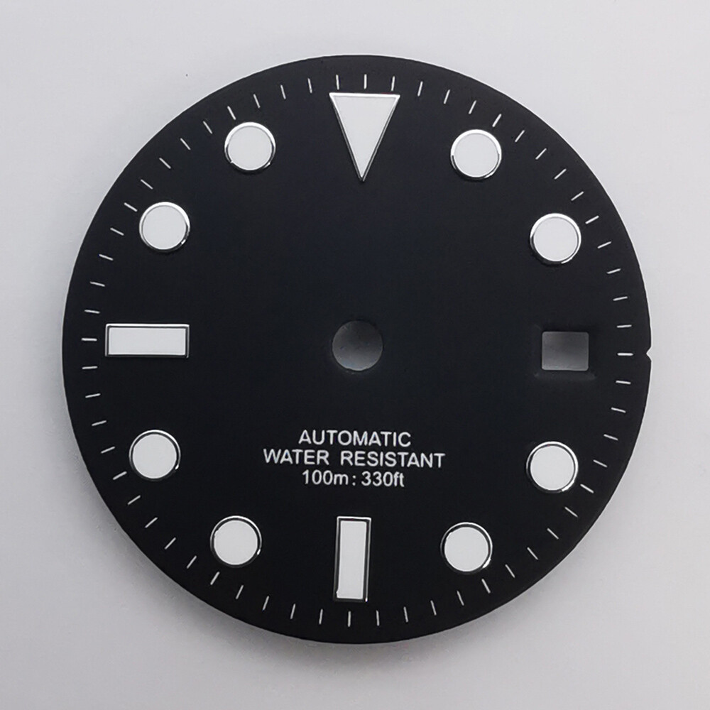 28.5mm luminous sterile watch dial fit NH35 Miyota8215 ETA2824 2836 movement