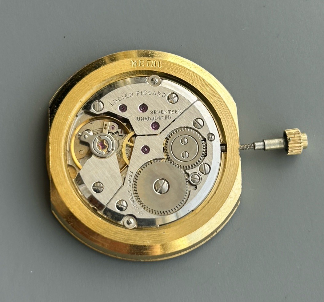 Lucien Piccard 17Jeweles Manual Wind Swiss Watch Movement Cal. P7001 Working