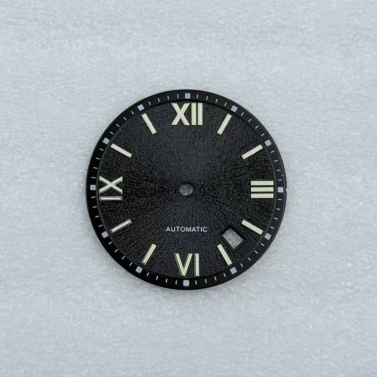 New NH35 Dial 31.8mm Black Purple Fit NH35/36 Movements Watch Accessories