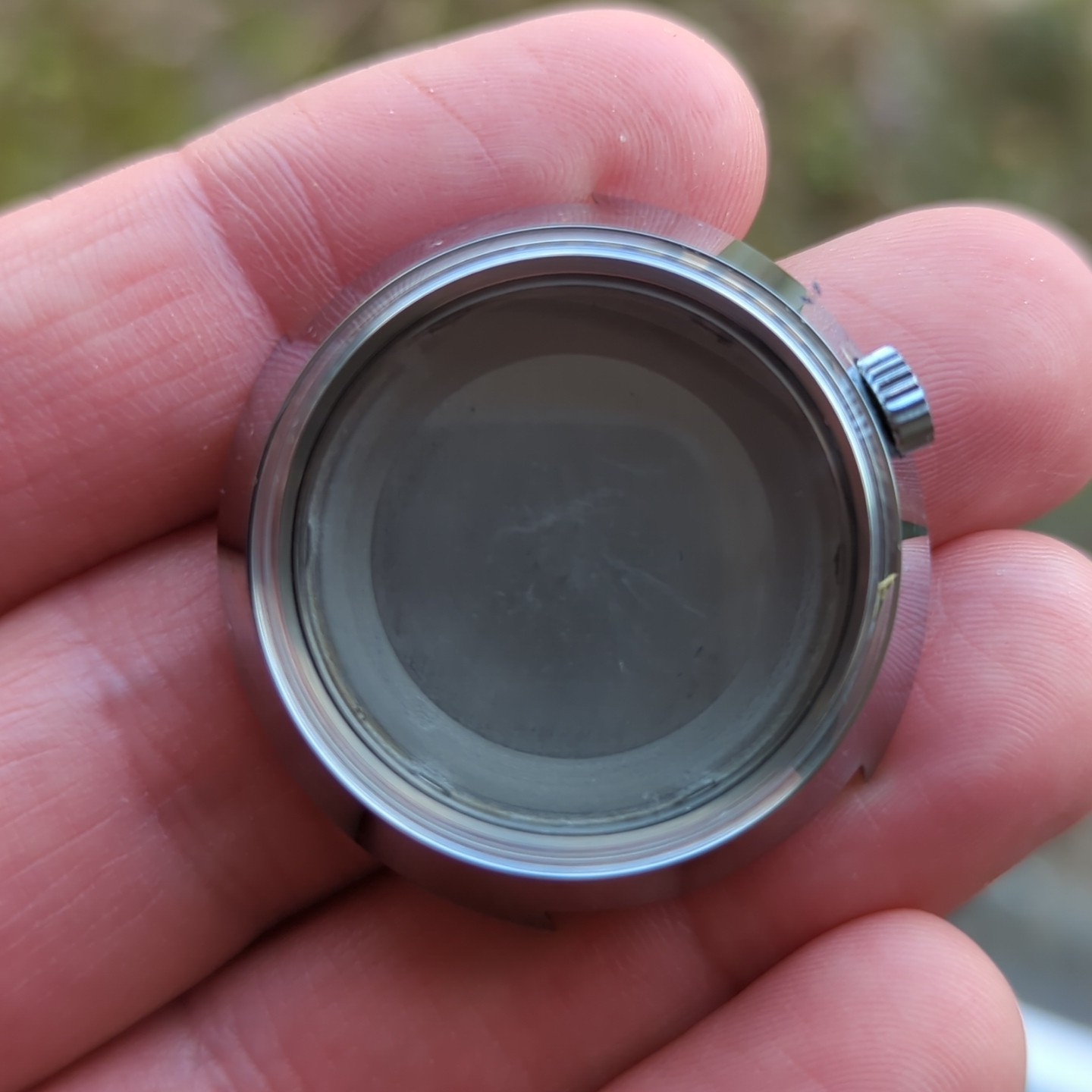 1960s Swiss NOS Waterproof Helmet Watch Case 38mm For Watchmaking (Ref:Wi)