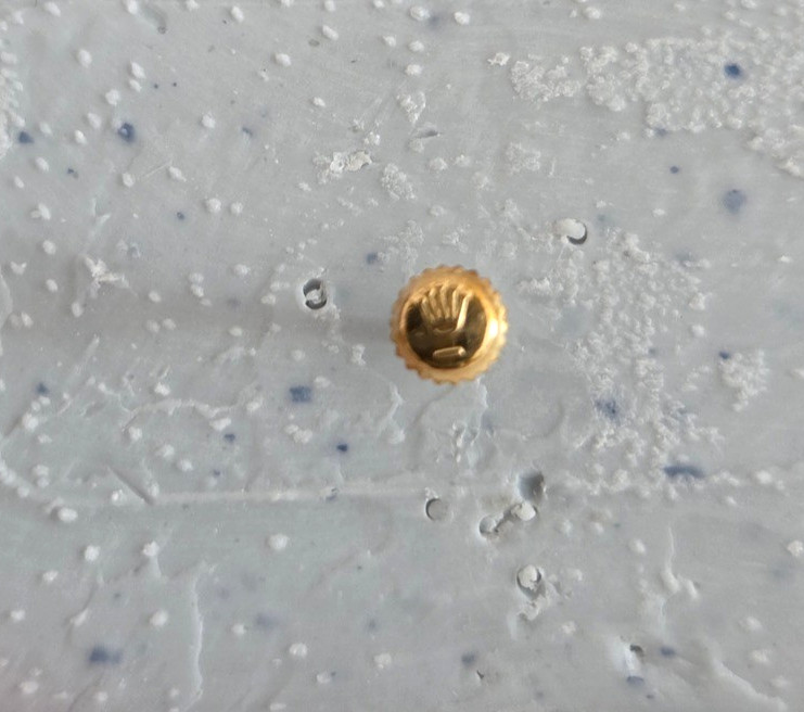 Genuine Rolex 5.3mm 18k Gold Screw Down Crown, B24-530-8 Datejust