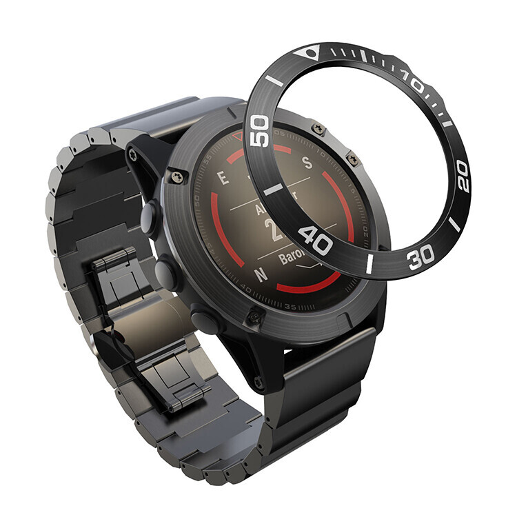 Metal Anti-scratch Bezel Ring Adhesive Case For Garmin Fenix 5X/Fenix5X Plus VER