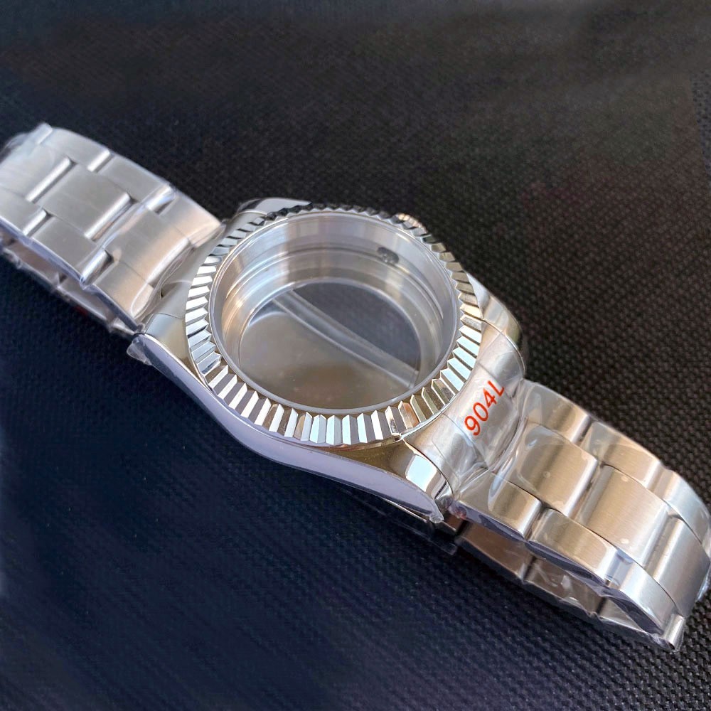 200M Dive 36mm 39mm Fluted Watch Case Sapphire Fit NH35 PT5000 Stainless Steel