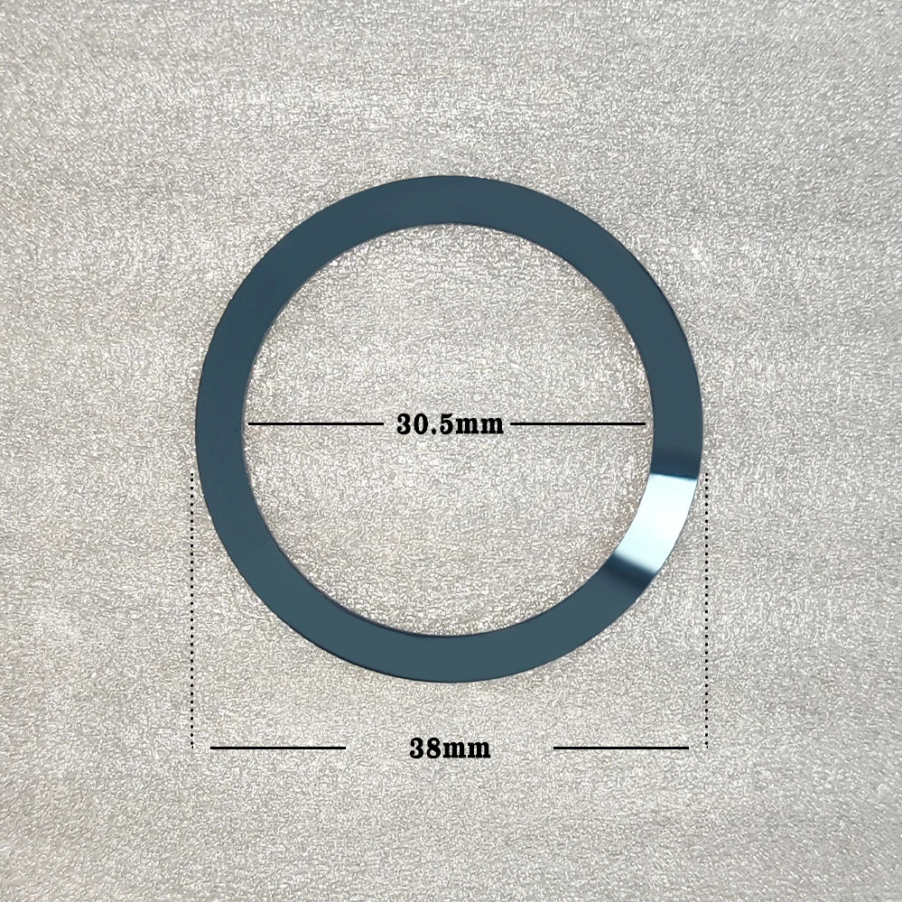 30.5-38mm Ceramic Bezel Inserts Wordless Polished For 40mm Watch Case Mods