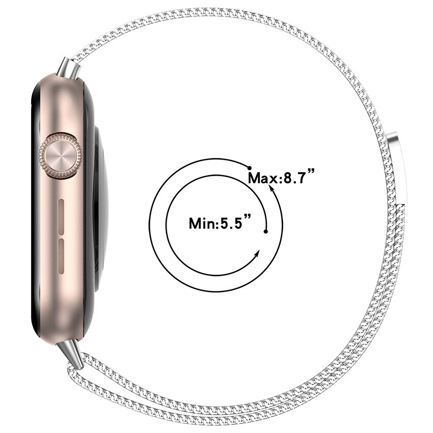 Metal Strap Bracelet For Honor Watch 5 Smart Watch Magnetic Milanese Loop Band