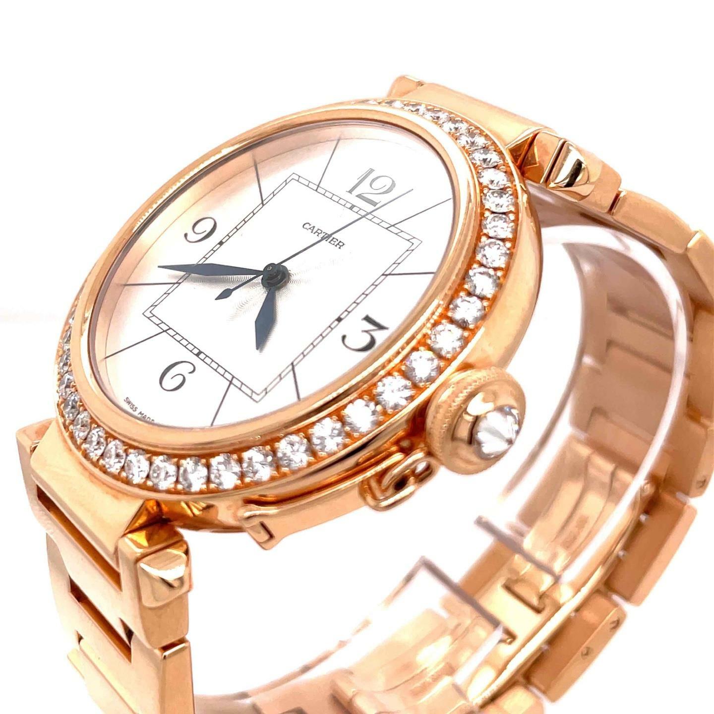 Cartier Pasha 18k Rose Gold with Factory Diamond Bezel 42 mm Ladies Watch 2770