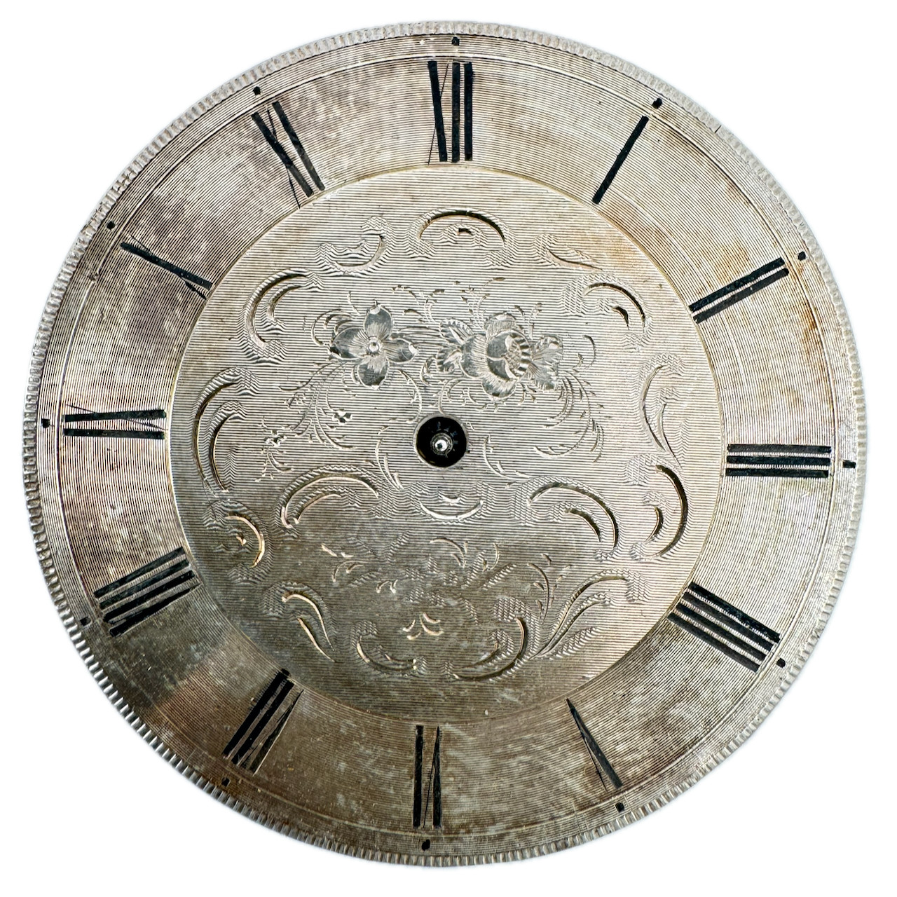 Antique 44.5mm Unbranded Fancy Cylinder Escapement Pocket Watch Movement Swiss