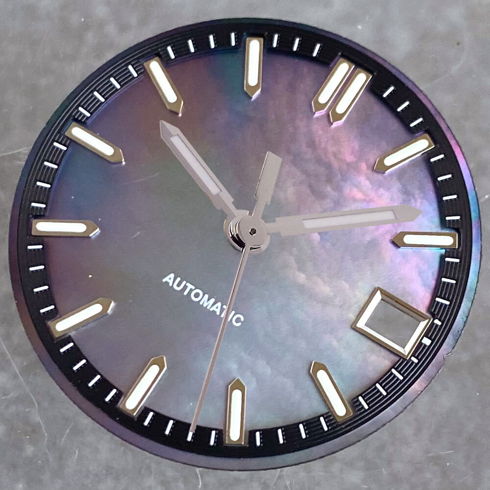 MOP Mother of Pearl Shell Watch Dial 29mm Lume Fit NH35 NH36 Diving Men Watches