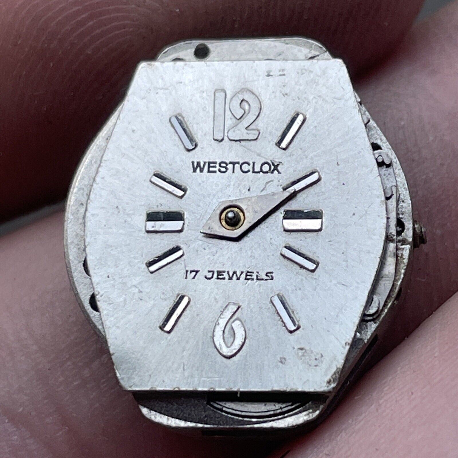 VTG Westclox Watch Co. 17 Jewels Face And Movement PARTS