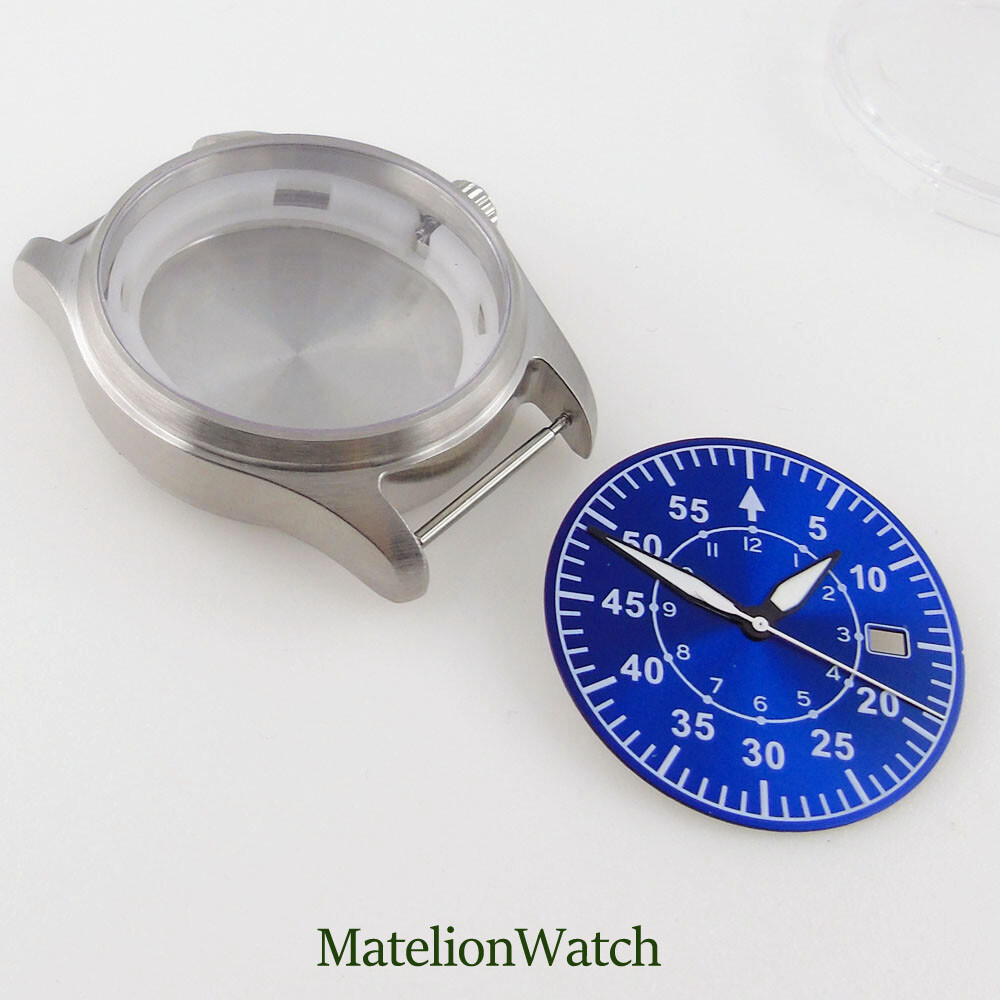 39mm Watch Case Fit NH35 NH35A Dial Hands Parts Sapphire Glass 200M Waterproof