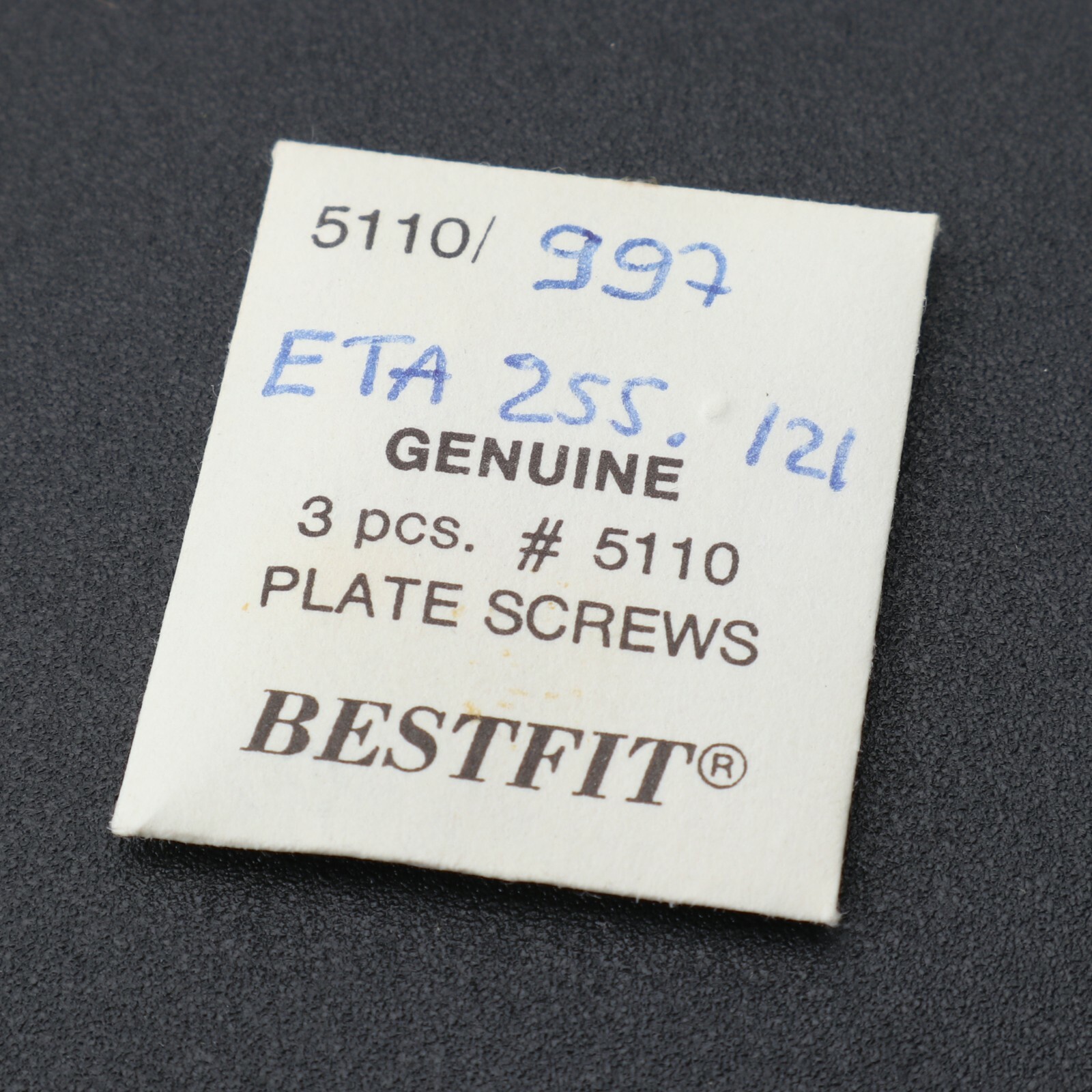 Genuine ESA 255.111 Movement Bridge Screws (3) Watch Part New Old Stock (G5D1)