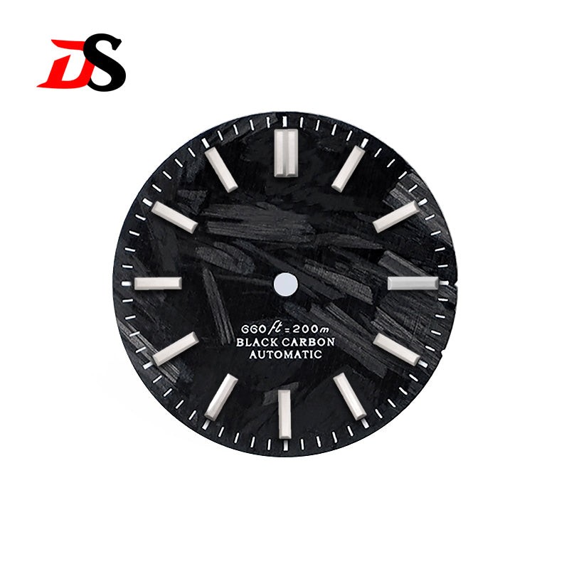 Carbon Fiber Dial 28.5MM No Lume Index High-quality NH35/NH34 Movement