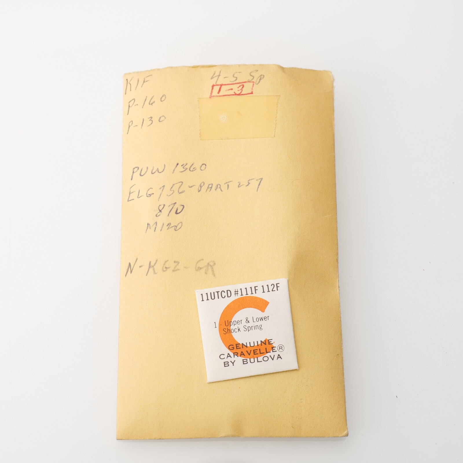 KIF – 1 piece -SPRING Part P-160, P-130 – Caravelle 11UTCD #111F-112F (C10R1)