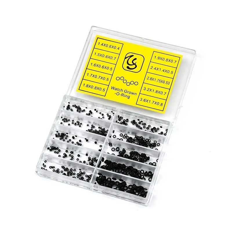 Mini Rubber O Ring Watch Crown Seals Waterproof Gasket Repair Tool Kit Parts