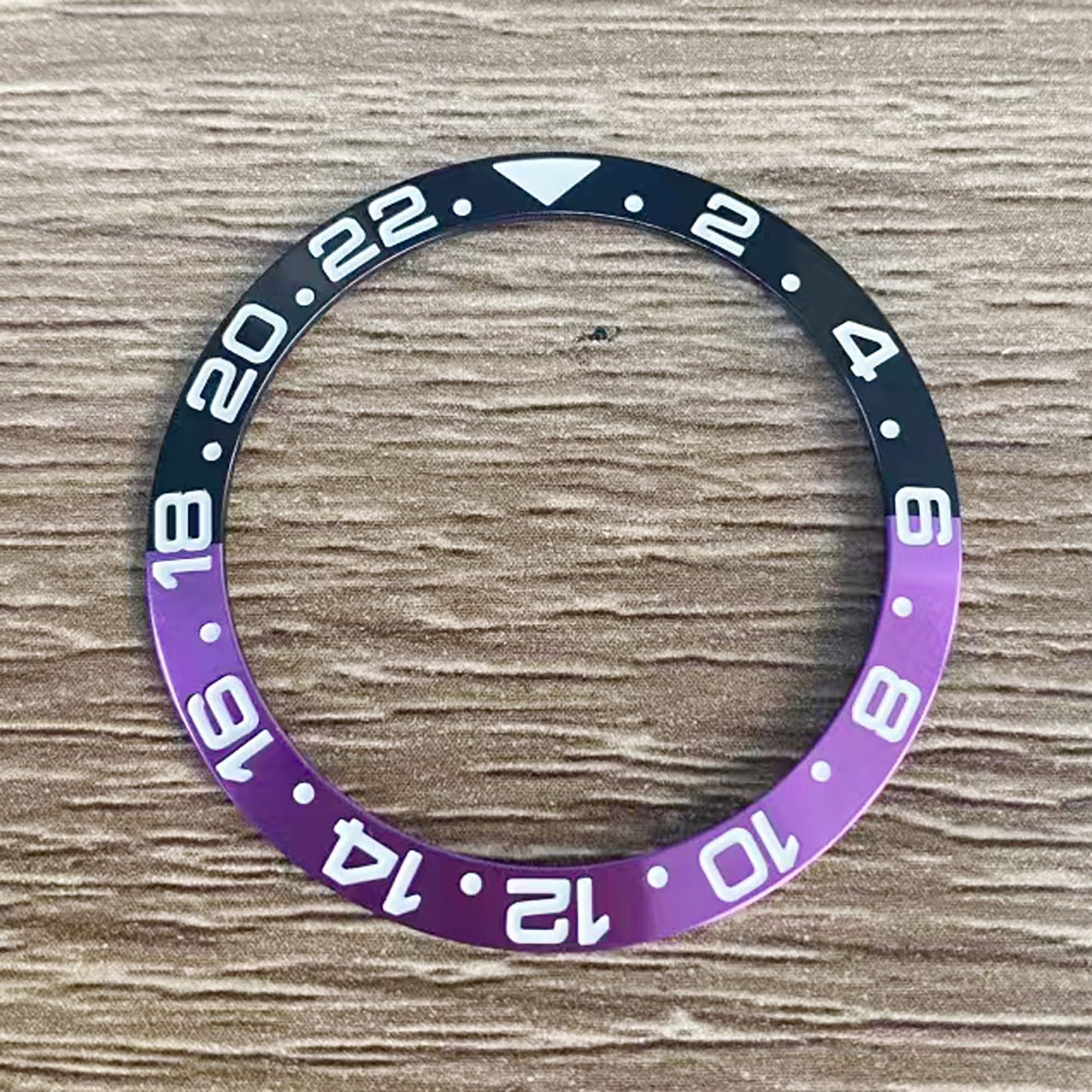 Magnesium Aluminum Watch Bezel Luminous Insert Ring for 40MM SUB Watch Case