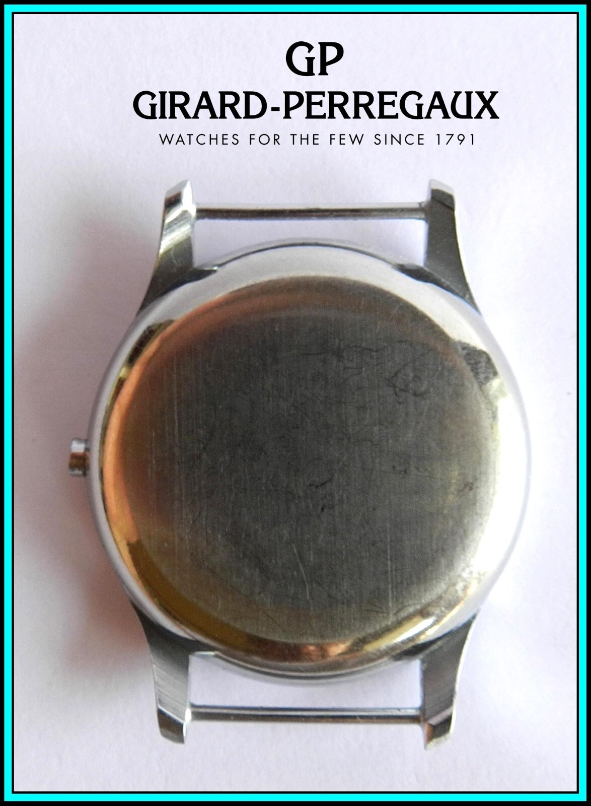 GIRARD PERREGAUX Vintage Chronograph Watch Case 1940’s for Aero Compax 22421