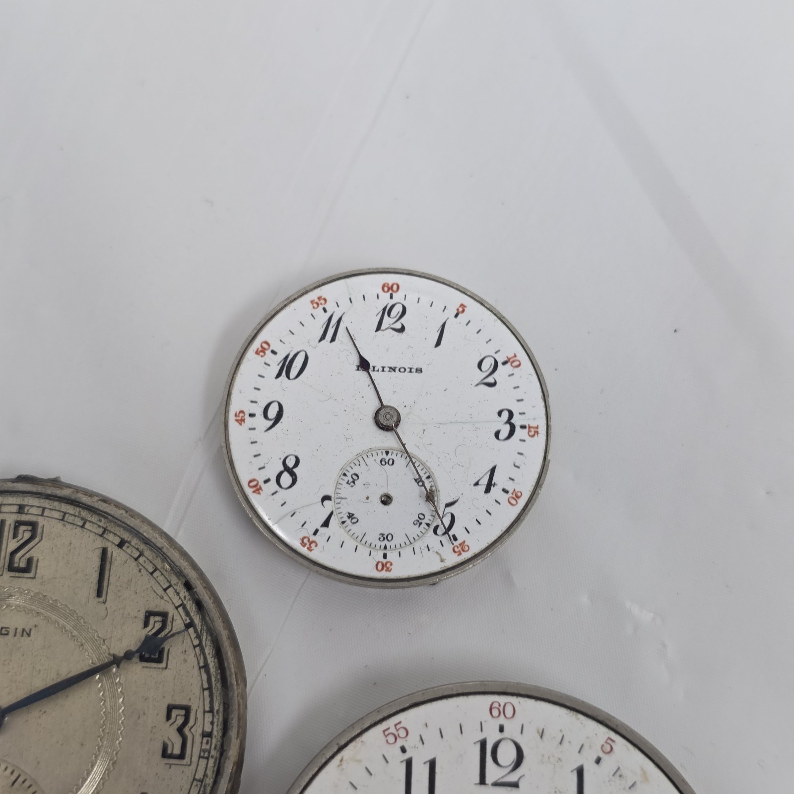 Pocket Watch Variety Movement Mechanical Watch Lot AS-IS Waltham Elgin Illinois