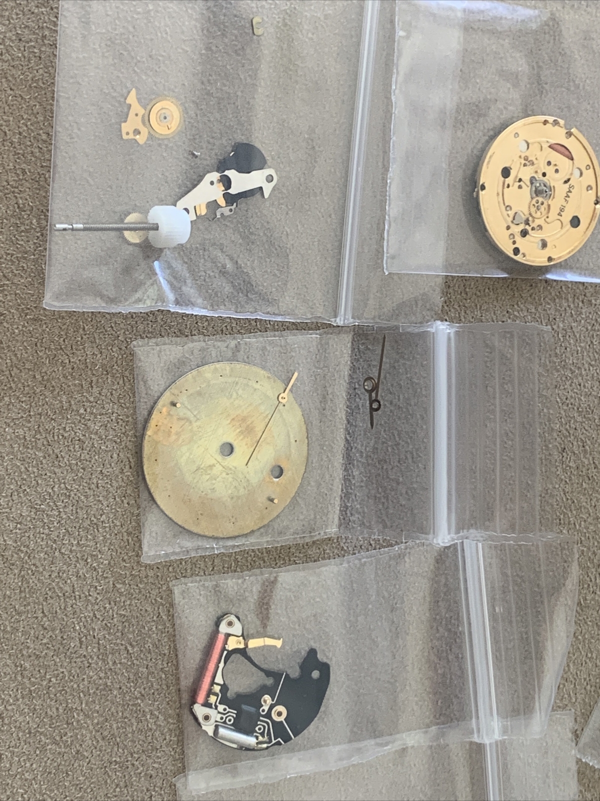 BUNDLE LOT ETA 256.0001 Movement Parts Accutron Marco Polo Dial SWISS Authentic
