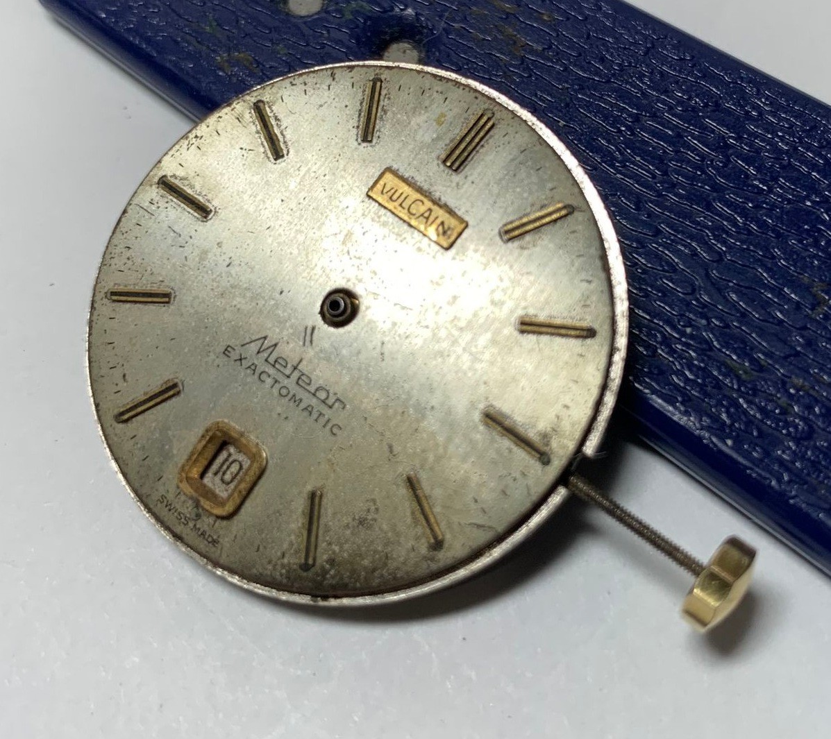1960s Vulcain METEOR Exactomatic MSR 22 Jewels Automatic Date @6:00 Movt & Dial!