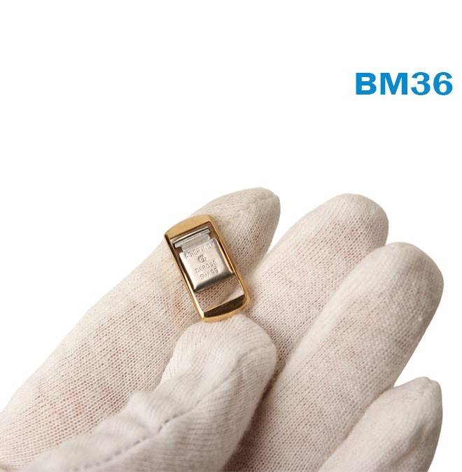 Original Buckle -Metal Band-Swiss Made-Gold Color-Size:10mm#BM36.