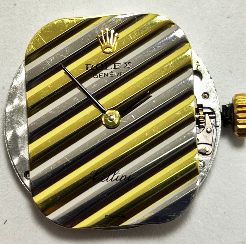 MOVEMENT ROLEX Cal. 1601 FOR CELLINI 19 JEWELS MEN COMPLETE AND WORKING 80s