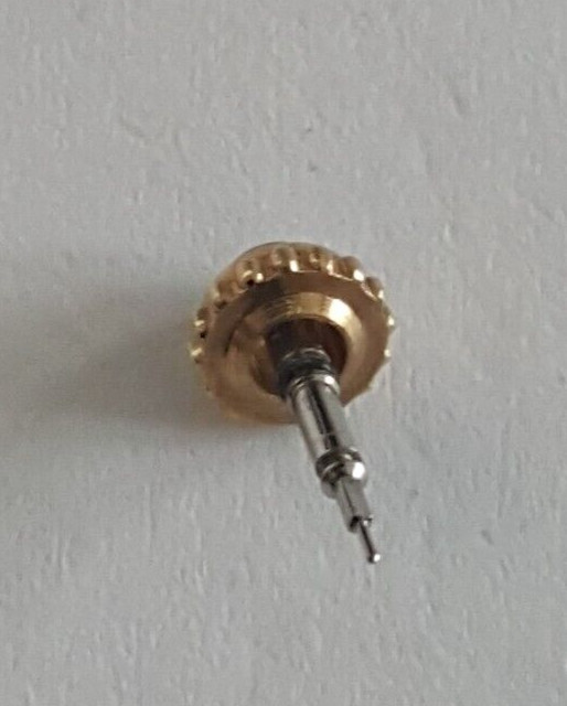 Cartier Gold Plated Crown and Stem With Blue Cabochon Stone