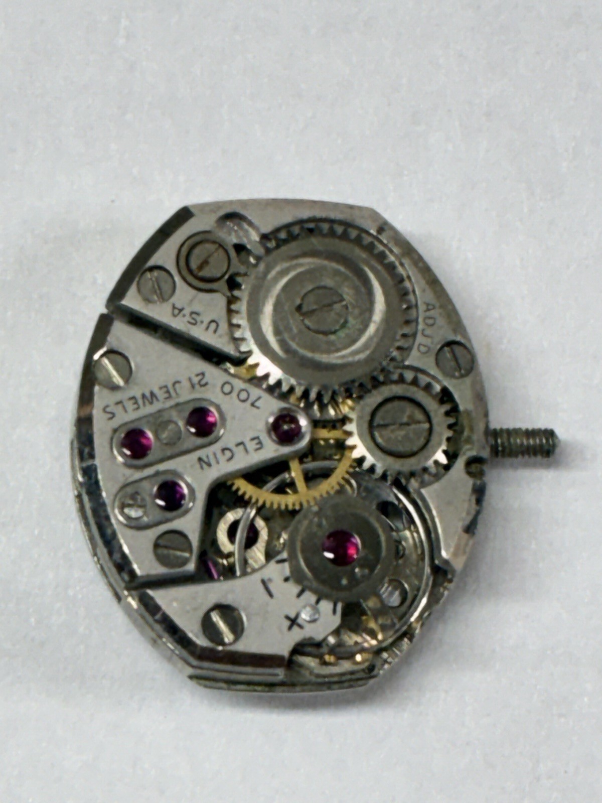 Elgin Swiss 17 Jewels Mechanical Manual Watch Movement Lot – Brass Steel