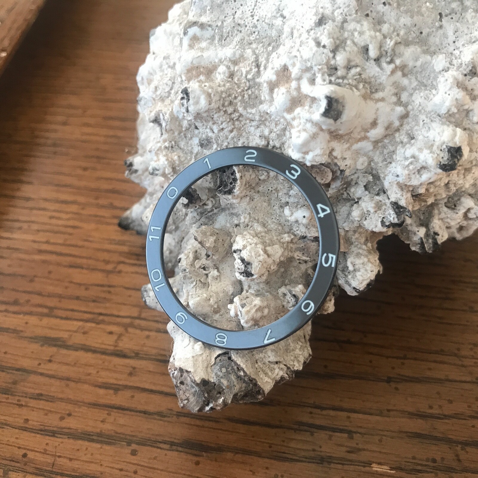 Ceramic Black [Spectre] Bezel Insert for Seiko SNZH ~ US Seller + Ships Fast