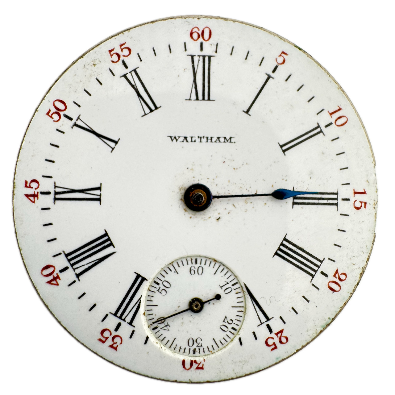 Antique 0s 1902 Waltham 1891 7J Mechanical Hunter Pocket Watch Movement Seaside