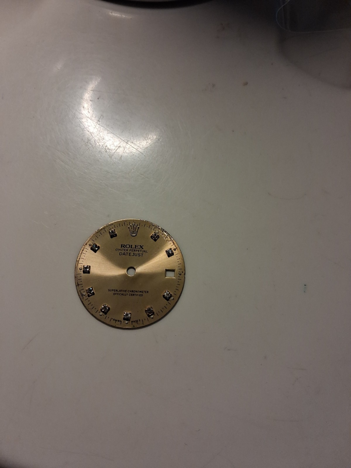 SLING’S🌙Genuine ROLEX 💰 Original Diamond (8) setting DATE JUST Face Dial 28mm