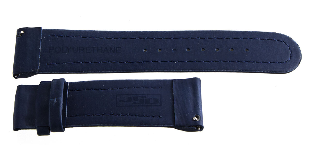 JoJo JoJino 22mm Navy Blue Polyurethane Watch Band Strap
