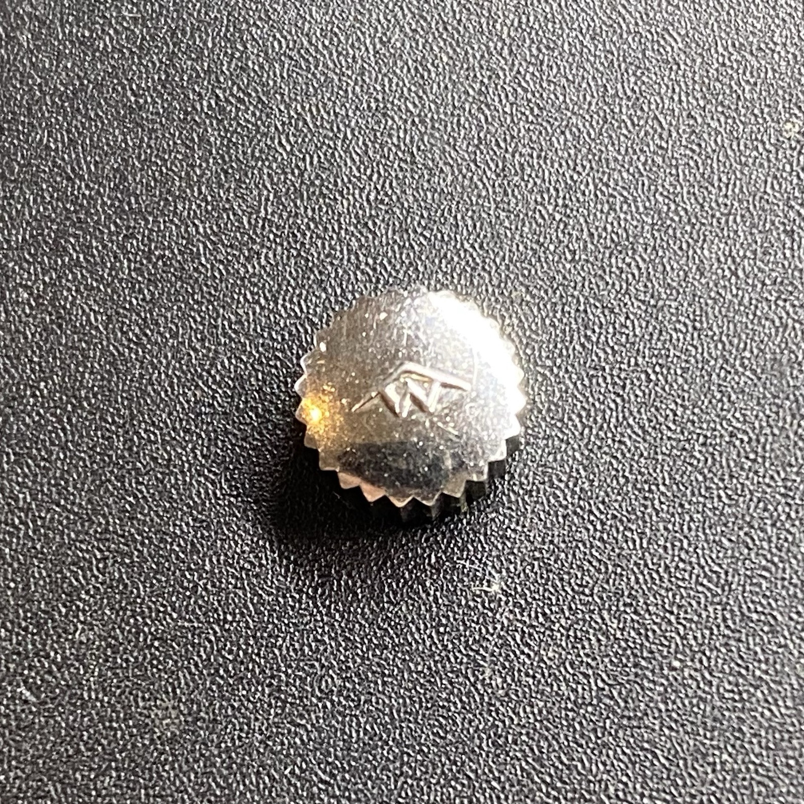 Vintage SS Movado Waterproof Crown 6.8 X 3.4 X 1.0 Stem