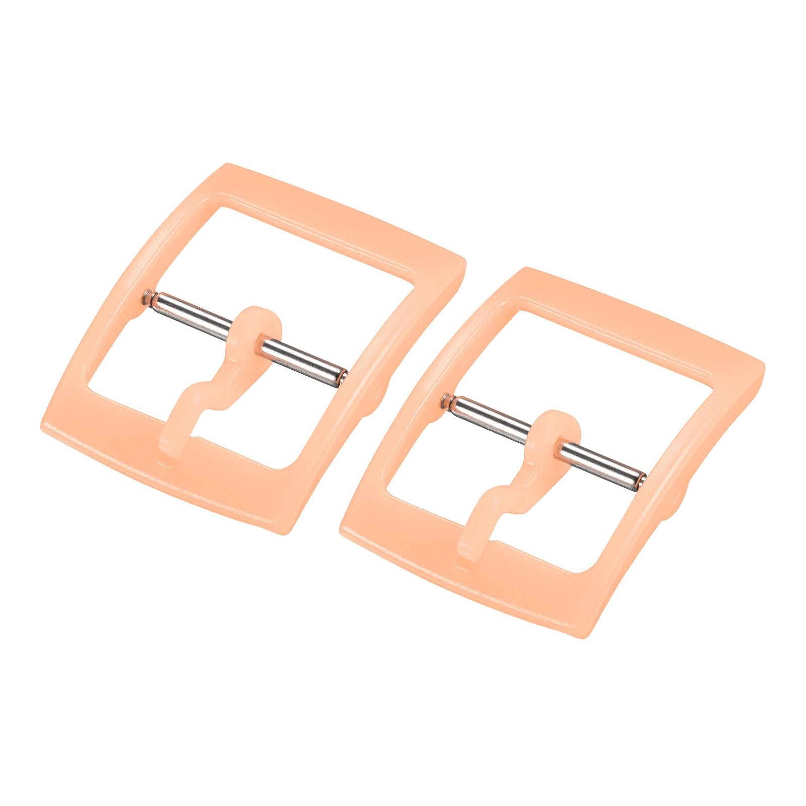 Plastic Buckle Strap Watch for 16mm Clear Orange 2pcs