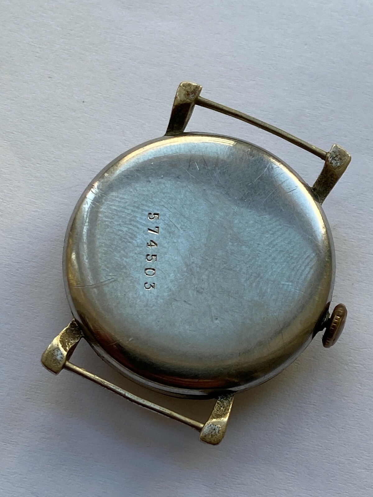 VINATEG MEN WATCH PARTS MOVEMENT BOREL FILS Co. 15 JEWELS MILITARY RRR 1940