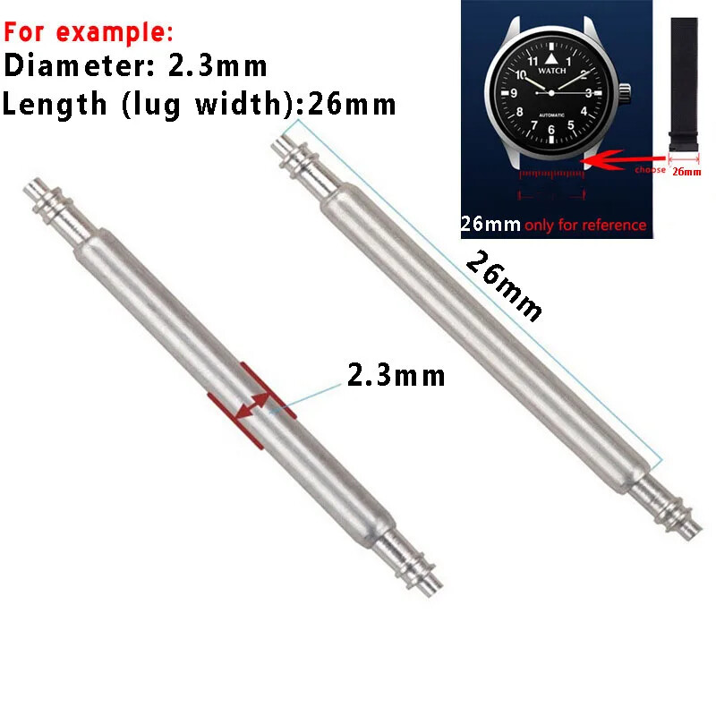 Stainless Steel Spring Bar for Garmin Fenix Venu Forerunner Watch Strap Pin Tool