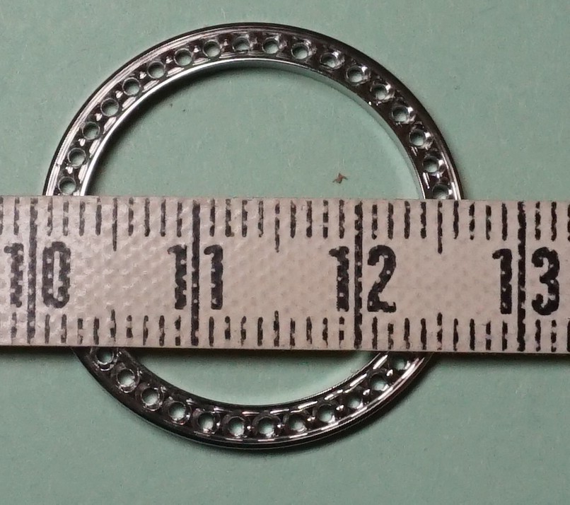 AFTERMARKET for Rolex DateJust day date Steel Bezel Ring /Frame SMALL 27mm D NOS