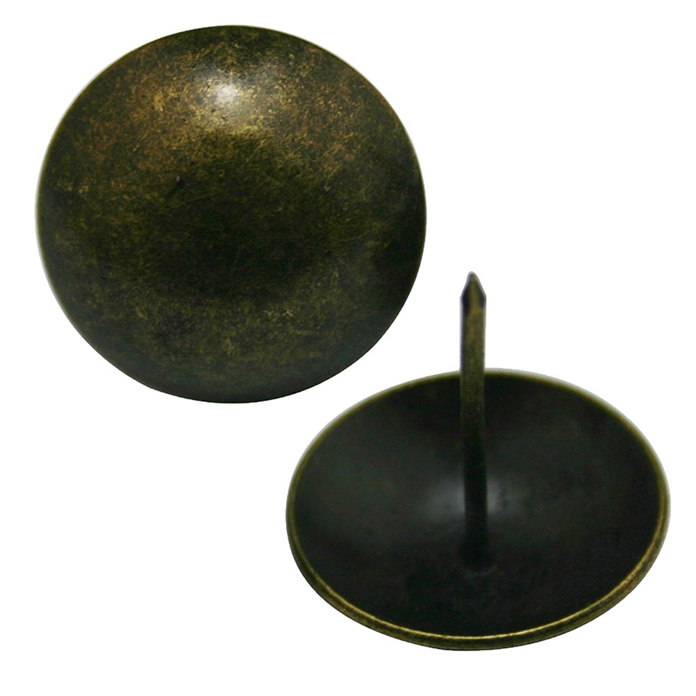 20pcs 1.6 Inch Antique Brass Round Large-headed Nails Large headed nail