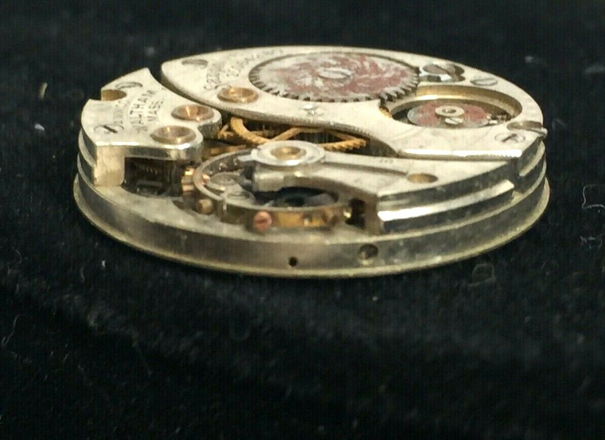 AWWCO Waltham Mass Sapphire Serial 20064280 Round Arabic Numeral Dial Movt 25mm