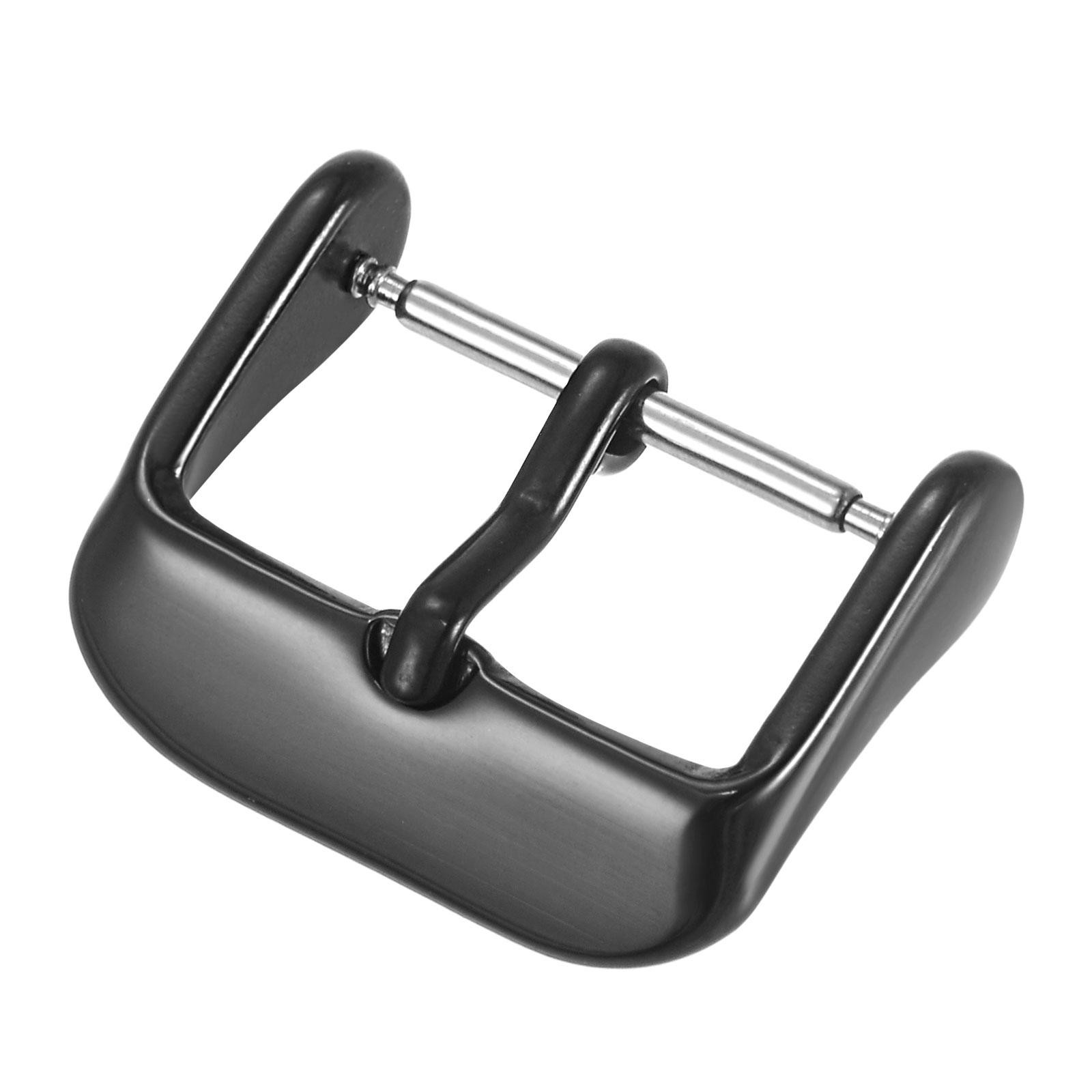 SUS316 Polished PVD Watch Buckle for 20mm Width Watch Bands Black