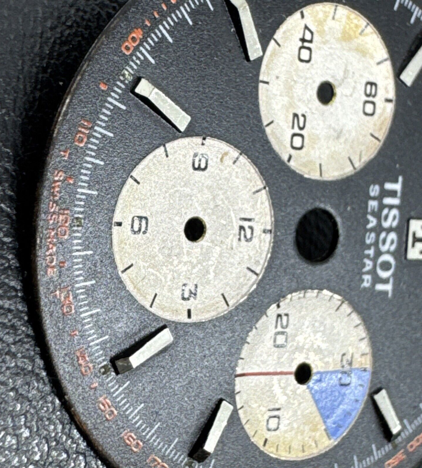 Tissot Seastar Chrono Vintage Lemania 1281 Vintage Swiss Dial Made 1960s