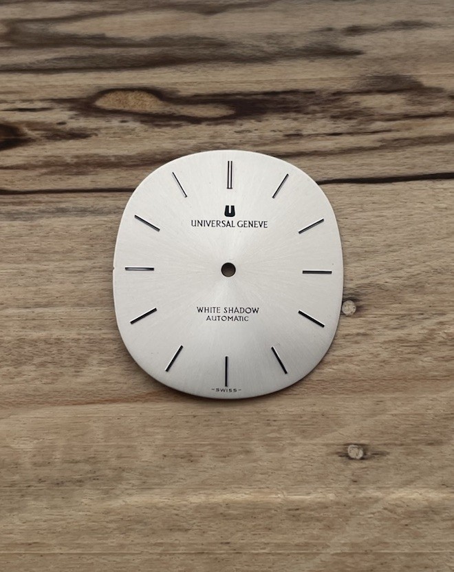 Universal Geneve White Shadow Dial 866051 Original NOS White Sunburst