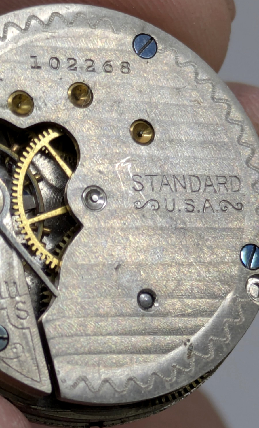 ☑️NEW YORK STANDARD USA WATCH COMPANY 102268 GRADE Excelsior Chronogrph Est 1912