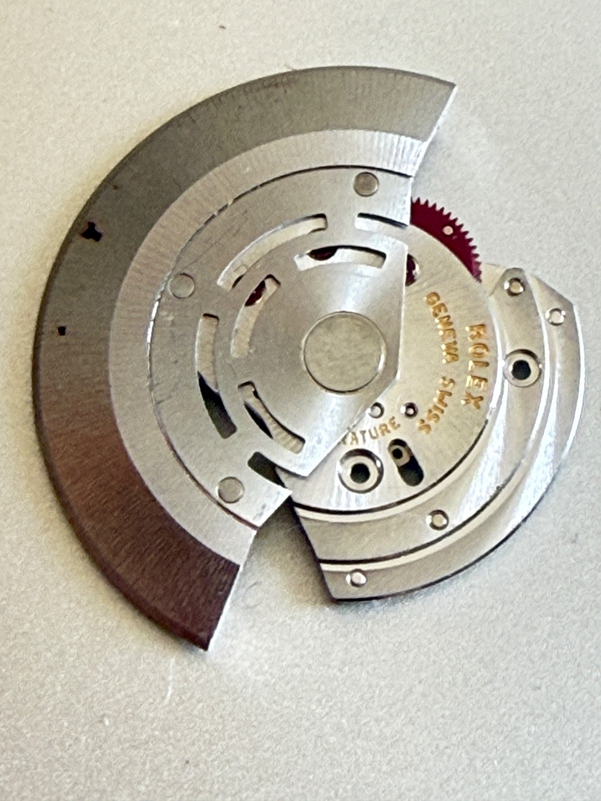 Genuine Rolex 3135 3130 Rotor Oscillating Weight Module Part 145 + screw