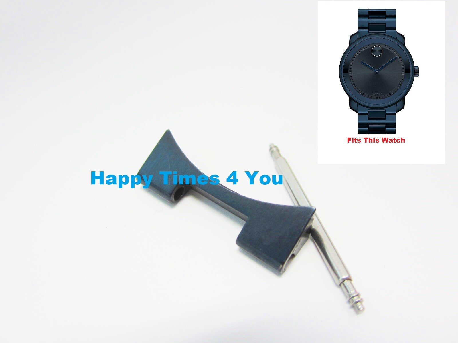 Movado Bold Blue PVD Men’ Watch 3600296 Case End Link MB.01.1.34.6159